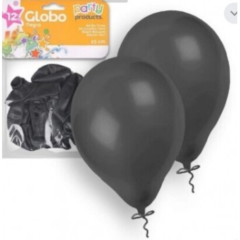 Party Balao Preto 23 CM