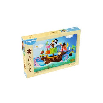 Puzzle Piratas 50 Pçs