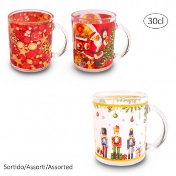 Caneca Natal 30 CL Em Vidro