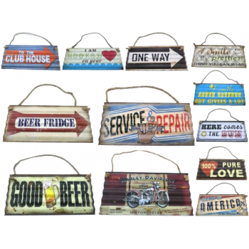 Placa Metal Sortida 30x13 CM