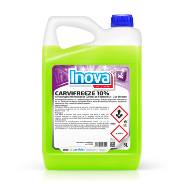 Carvifreeze  10 % Anticongelante Radiador 10% verde  5 L