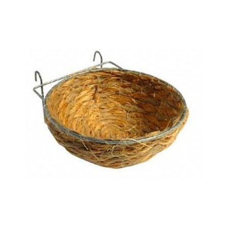 Ninho Canario Bamboo Côco c/ Gancho 13 Cm