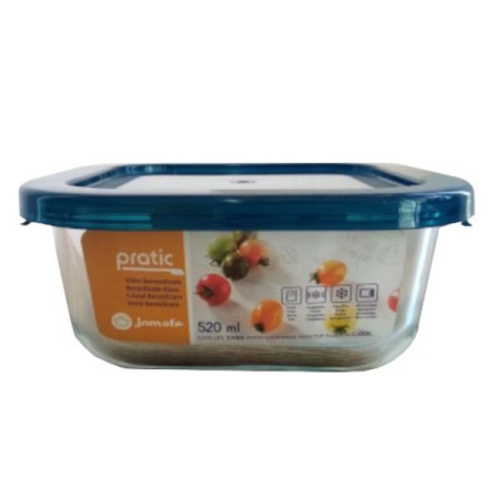 Caixa Vidro Quadrada 520 ml - Pratic