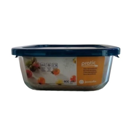Caixa Vidro Quadrada 800 ml - Pratic