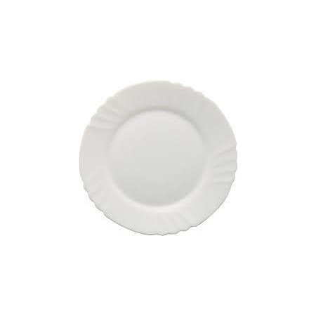 Prato Raso 25 cm Ebro Branco