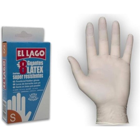 Pack 8 Luvas Latex Peq