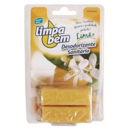Limpa Bem Bloco Sanitario Limão (recarga) 2 x 40 gr