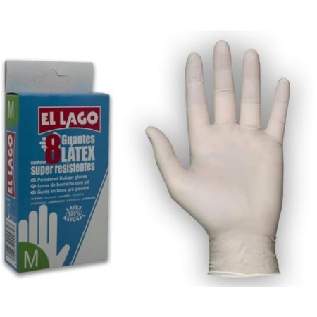 Pack 8 Luvas Latex Med