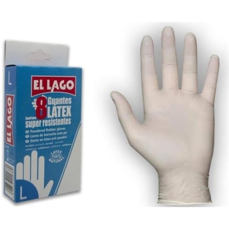 Pack 8 Luvas Latex Gr
