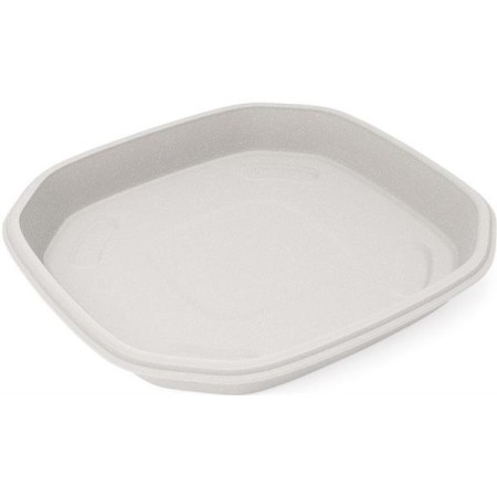 Prato de Vaso Octogonal Antique 245 mm Branco