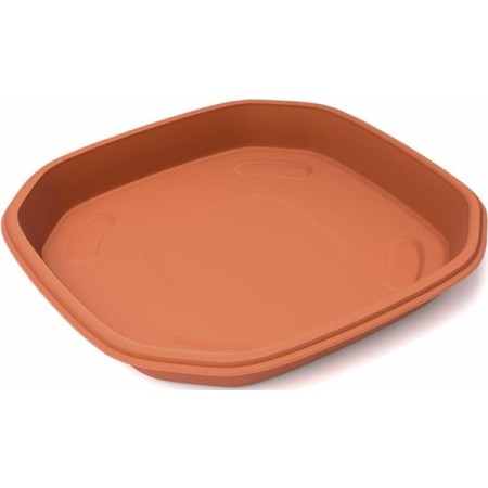 Prato de Vaso Octogonal Antique 203 mm Terracota