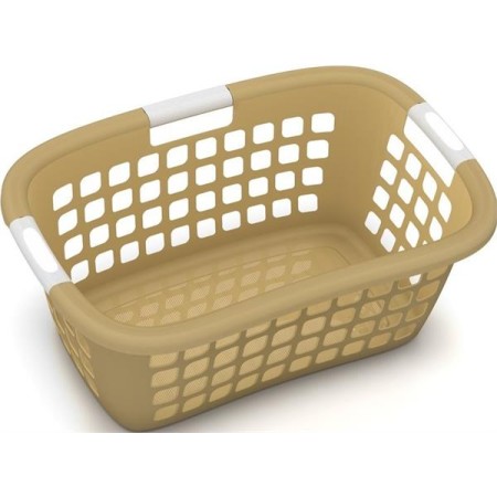 Cesto p/ Roupa HipBasket Latte Bege