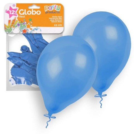 Balões Azuis 23 cm pk 12