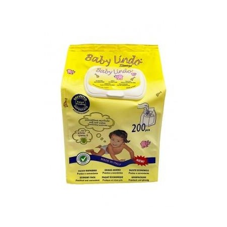 Baby Lindo Toalhitas Com Aloe Vera 200 uni.