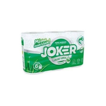 Joker Papel Higienico 3F Aloe Vera Pk6
