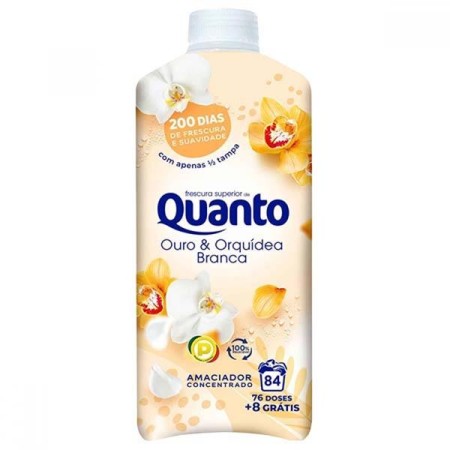 Quanto Amaciador Ouro E Orquidea Branca 84D