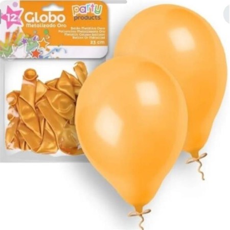 Party Balao Ouro Metalizado 23 CM
