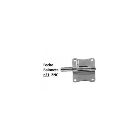Fecho Baioneta Zinc 1x40 MM