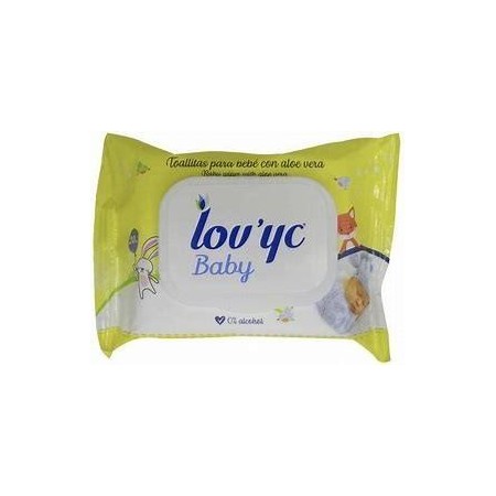 Lov Yc Toalhitas Baby Aloe Vera PK20