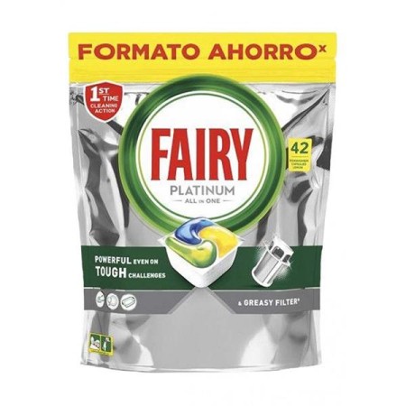 Fairy Platinum All In One Capsulas Loiça Limão 42 uni.