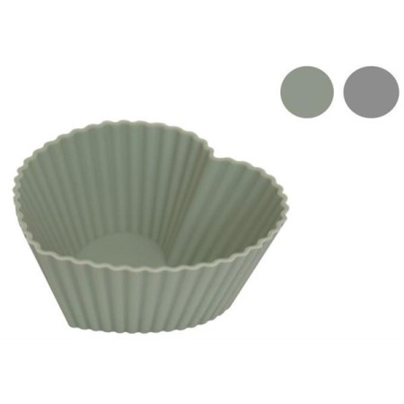 Jg. 4 Formas Queques Silicone Coraçao 7 Cm Camila