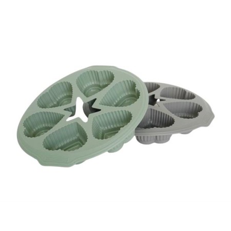 Forma 28 Cm Silicone 6 Moldes Coraçao Camila