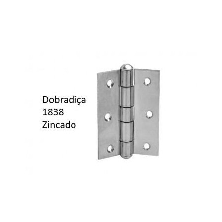 Dobradiça Zinc 1838 x 3