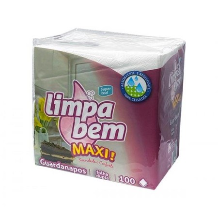 Guardanapos Limpa Bem Maxi 2 Folhas PK100