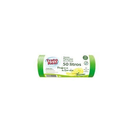 Saco Lixo Fecho Facil Limao 50 Lt 15 Unid