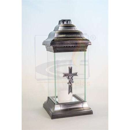 Candeeiro Roma Cruz Prata 32 x 14 CM (12)