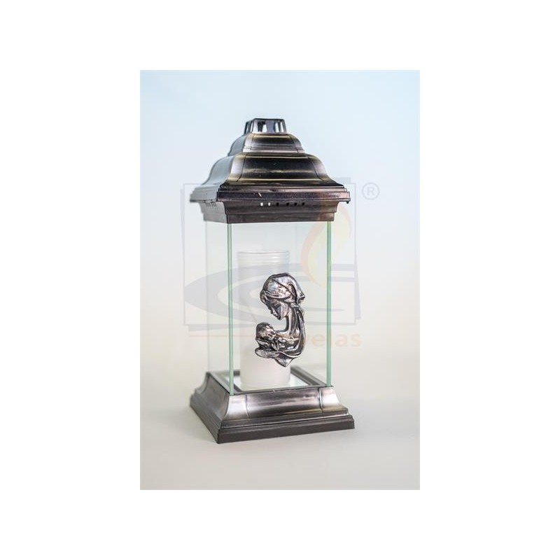 Candeeiro Roma Cristo Prata 32 x 14 CM (12)