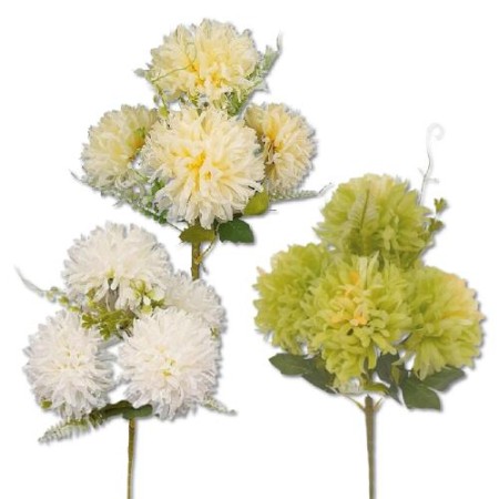Ramo Crisantemos x5 C/ 37 CM Cores Sortidas