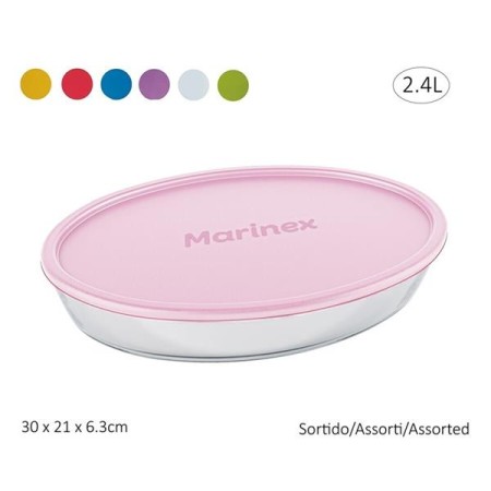 Assadeira Oval Peq com Tampa