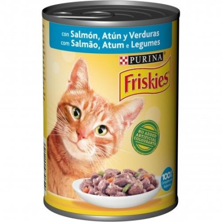 Friskies Gato Atum & Salmao Lata 400GR