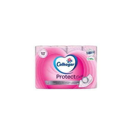 Colhogar Papel Higienico Protect Rosa PK12 Rolos