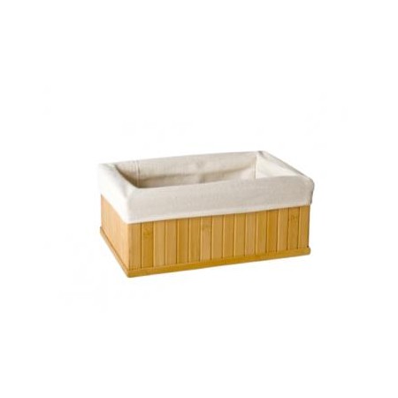 Cesta Bambu c/ Pano 22x14x11 CM