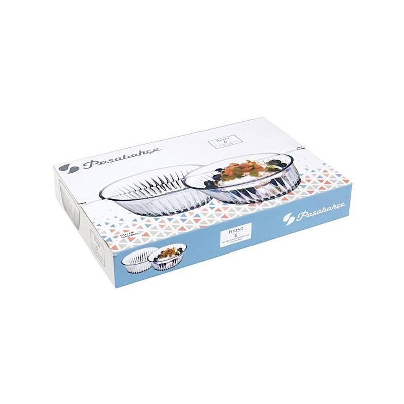 Conj 6 Taças Sobremesa de Vidro 13 cm Frezya