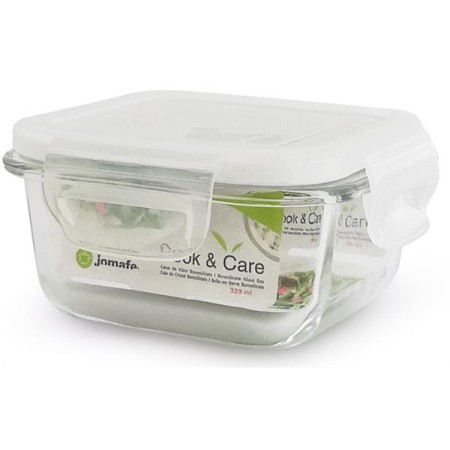Caixa Vidro Hermética Quad. 320 ml cookEcare