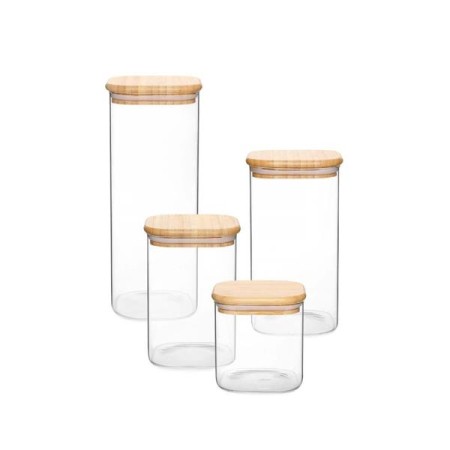 Store E Care Frasco Quadrado Tampa Bamboo 1400 ML