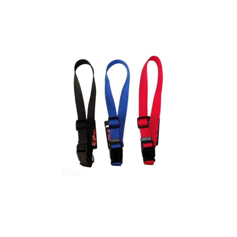 Coleira Nylon Regulavel 2.5x60 CM