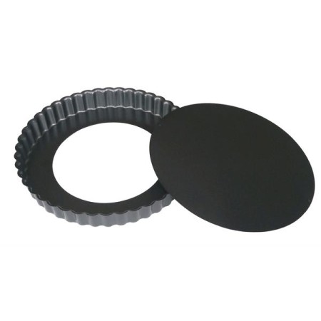 Forma Tarte Preta C/ Fundo Movel 28