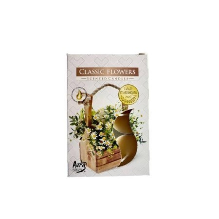 Tea Light Perfumado Cx 6 Unid Flores Classicas