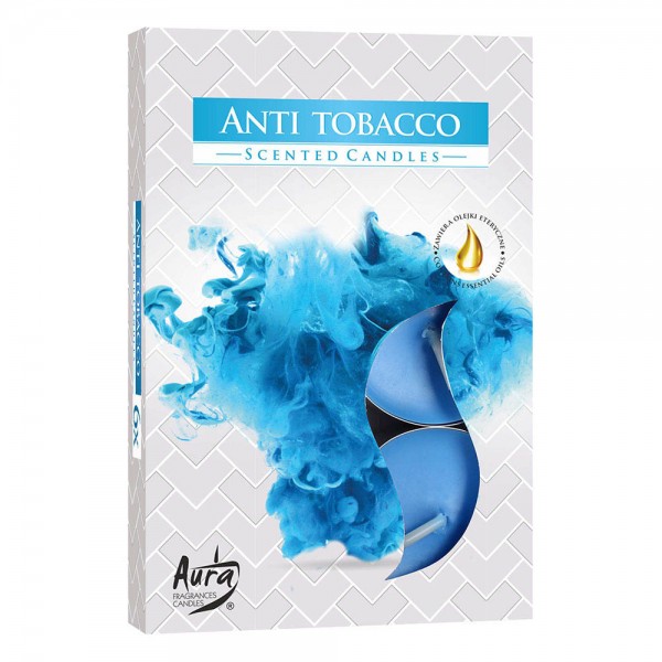 Tealight Perfumada cx 6 unid Anti-Tabaco