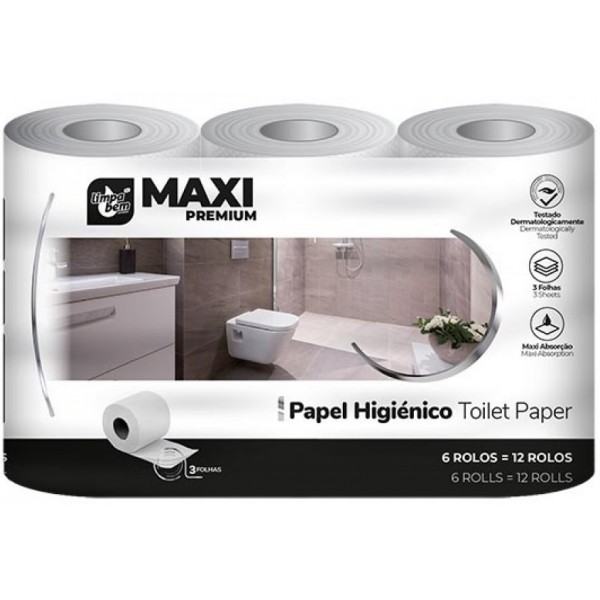 Papel higiênico Renova Red Label Maxi, rosa